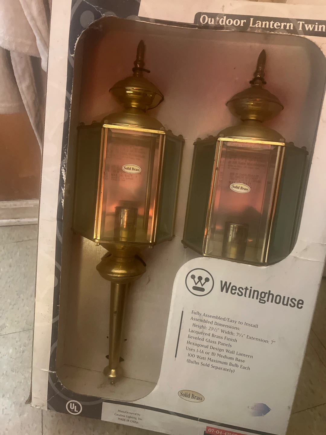 Westinghouse Outdoor Lantern Twin Pack