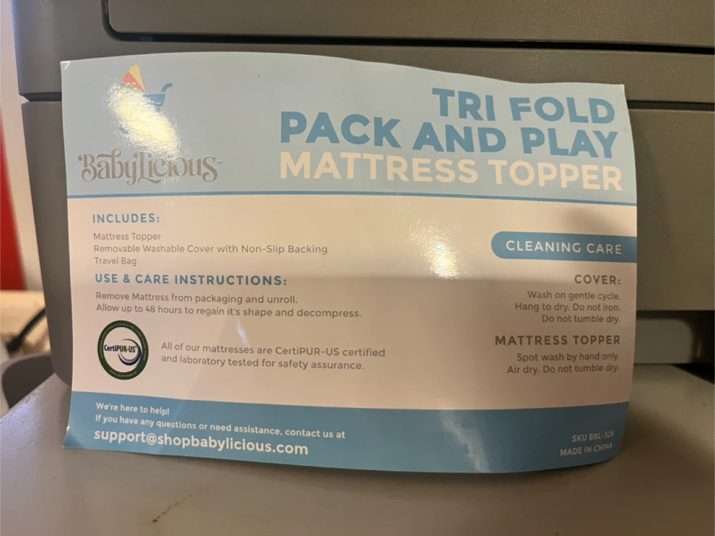 Trifold Baby Mattress - photo 3