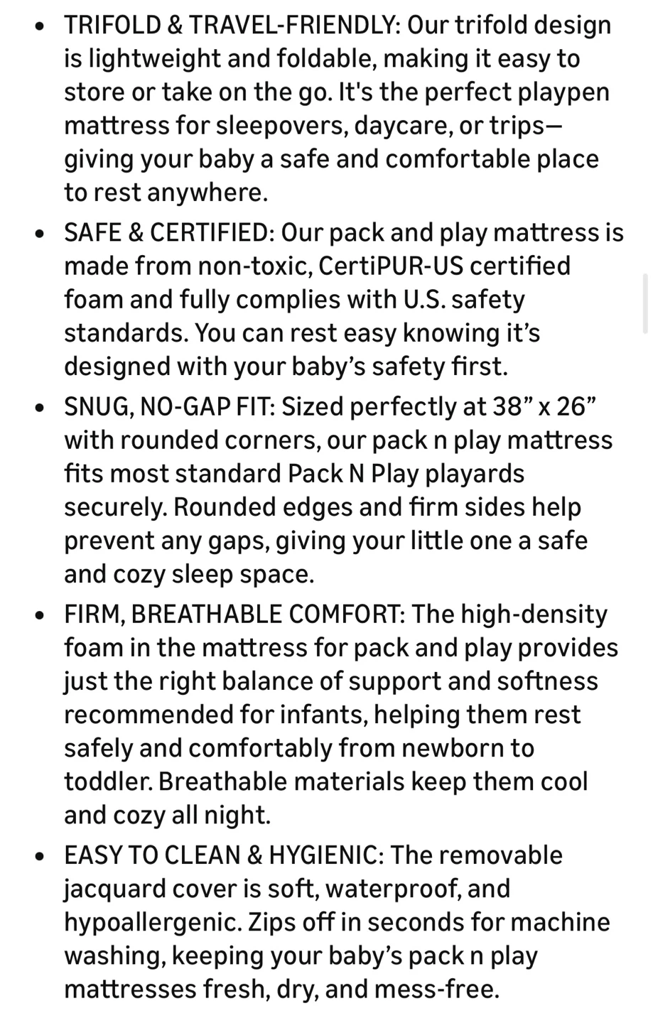Trifold Baby Mattress - photo 5
