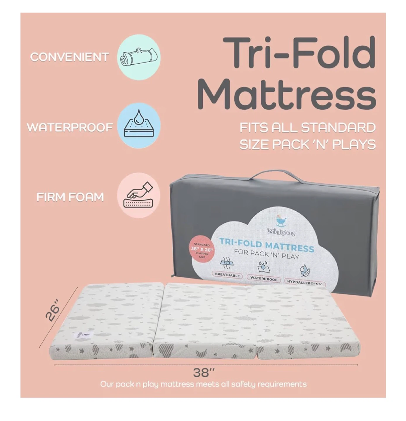 Trifold Baby Mattress