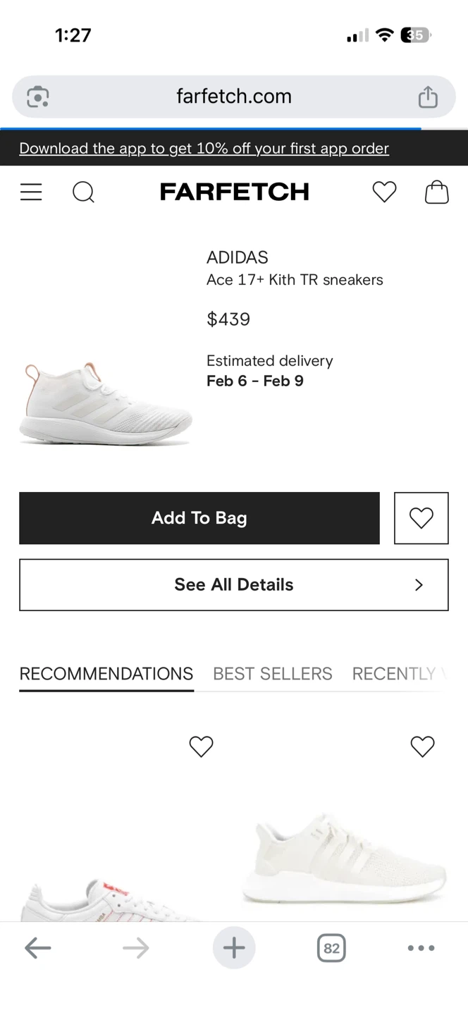 KITH X ADIDAS Ace 17+ TR Size 9 (BRAND NEW) - photo 5