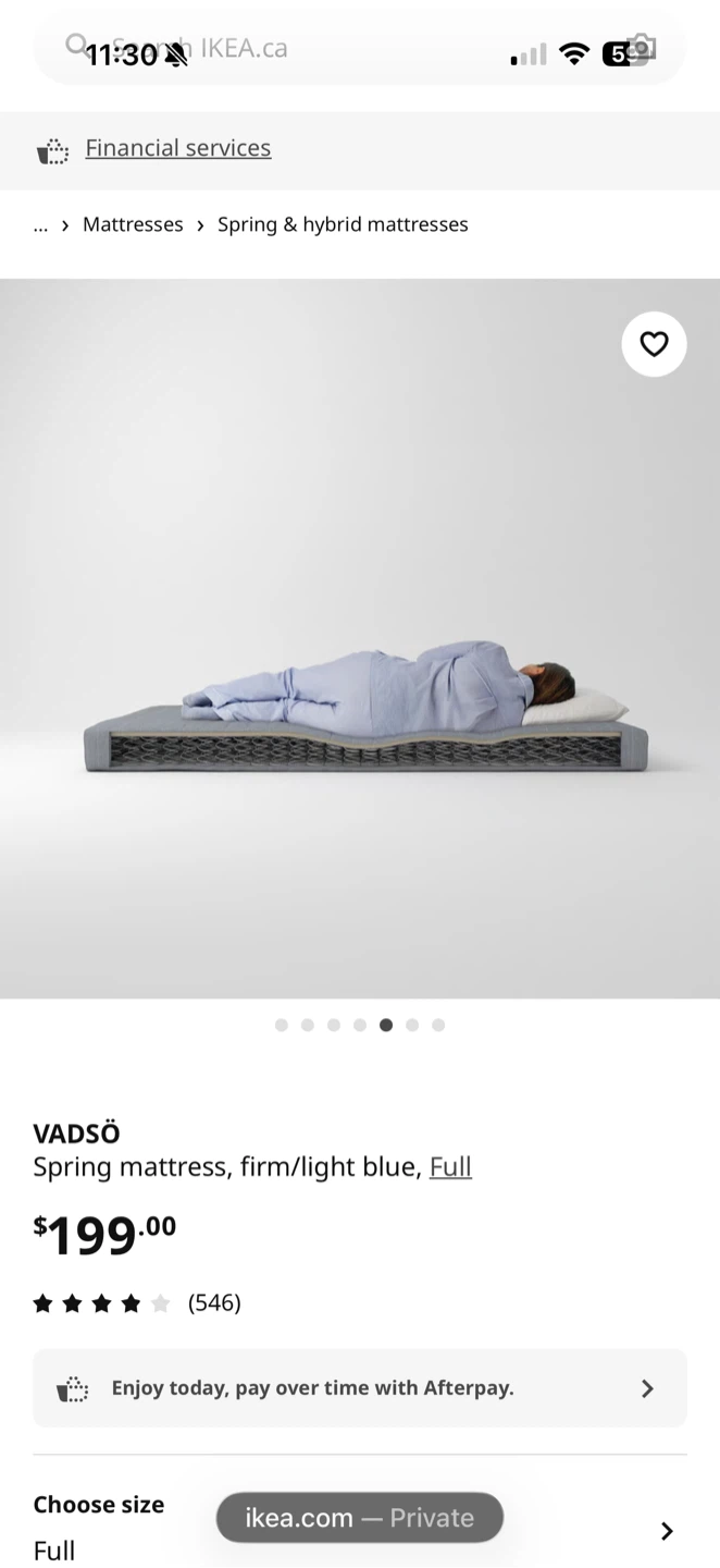 IKEA Queen size Mattress Light Blue - photo 5