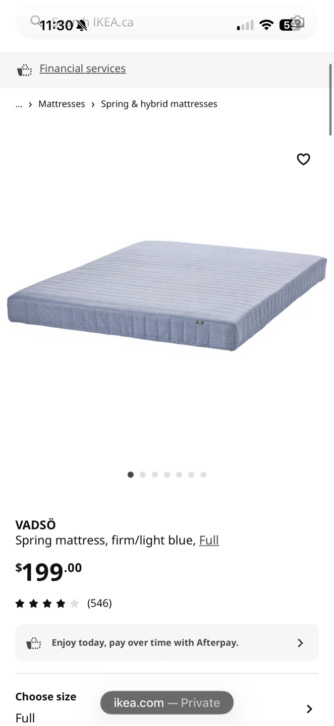 IKEA Queen size Mattress Light Blue