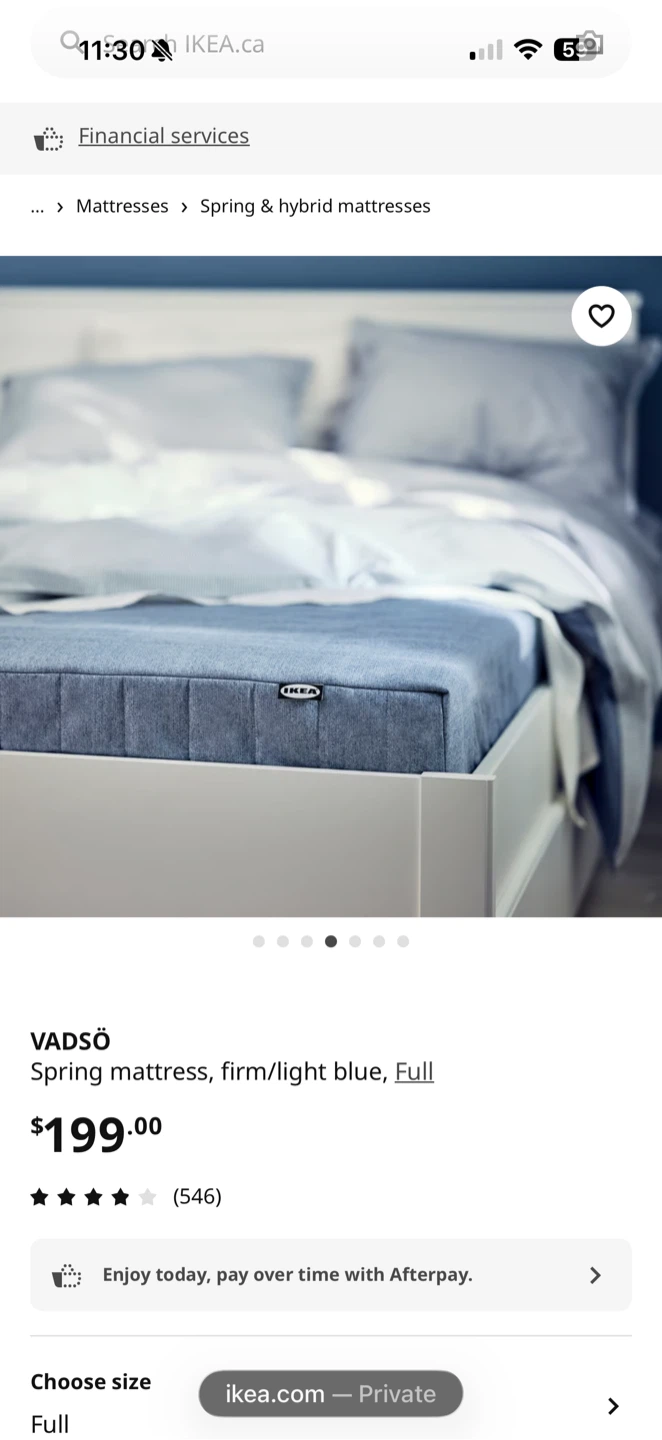 IKEA Queen size Mattress Light Blue - photo 4