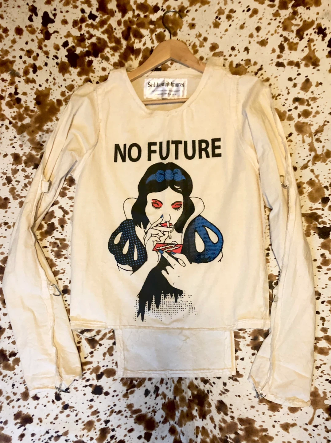 NO FUTURE Snow White Punk Graphic Long Sleeve Shirt