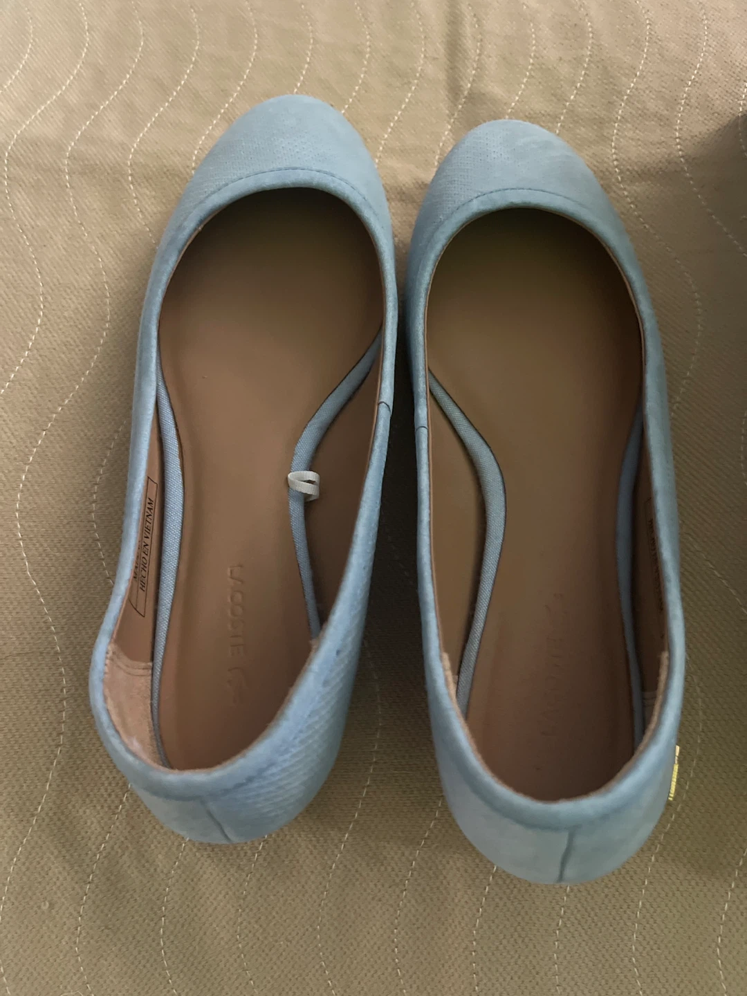 Lacoste Blue Suede Ballet Flats - Size 6.5 - photo 2