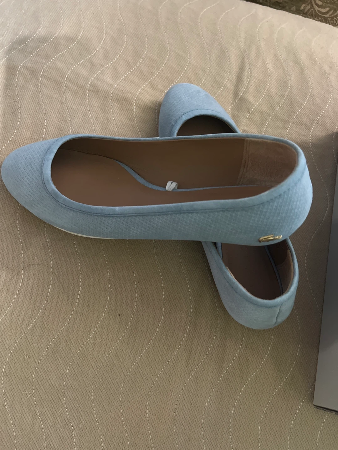 Lacoste Blue Suede Ballet Flats - Size 6.5 - photo 3