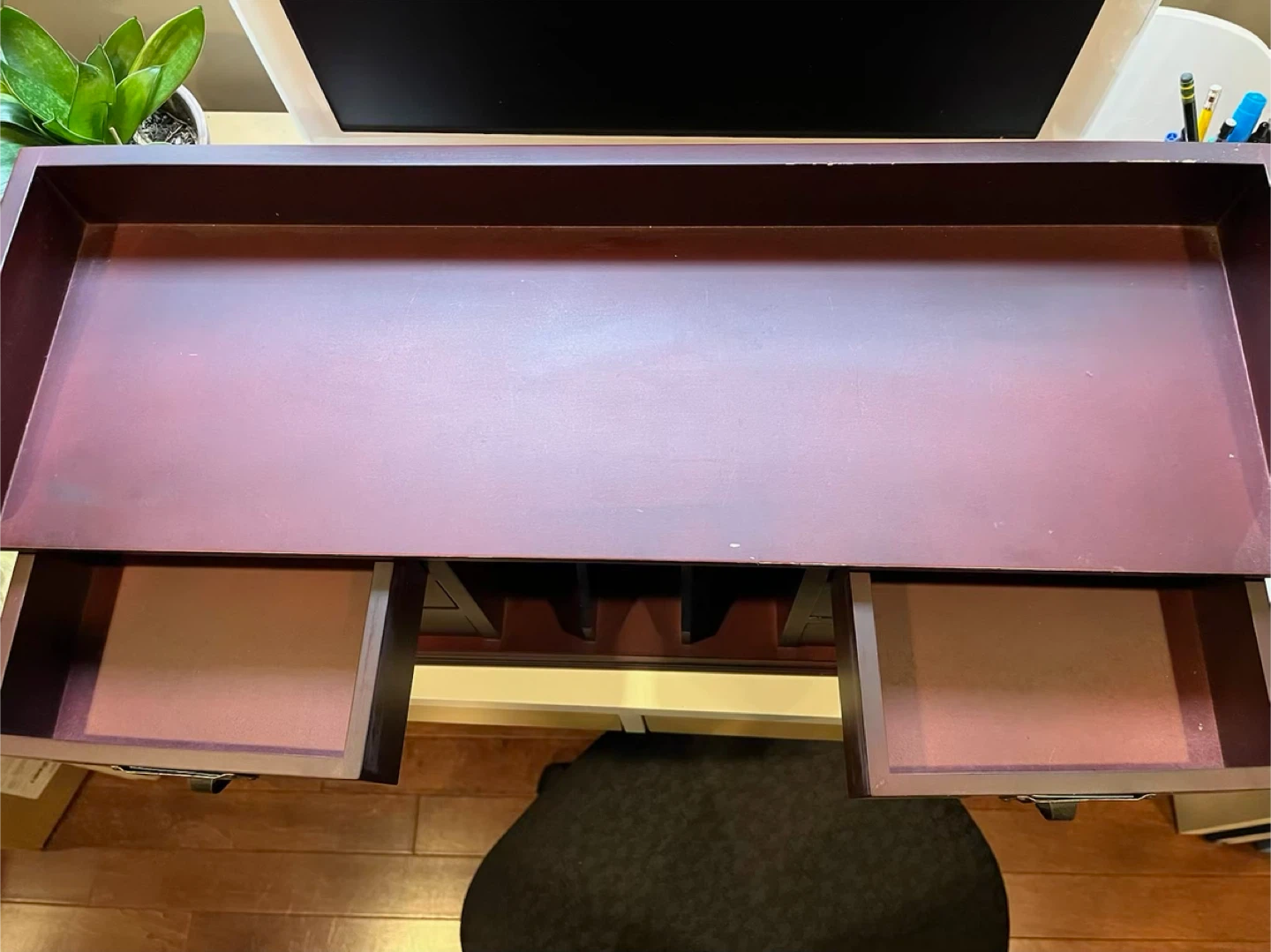Wooden Desk Organizer with Drawers - photo 3