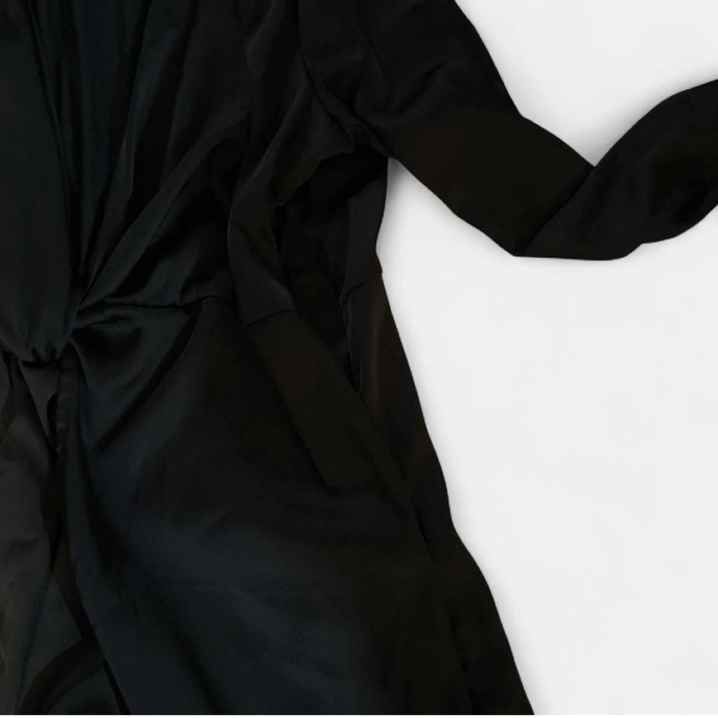 Black Twist Front Midi Dress - Size 1X - photo 3