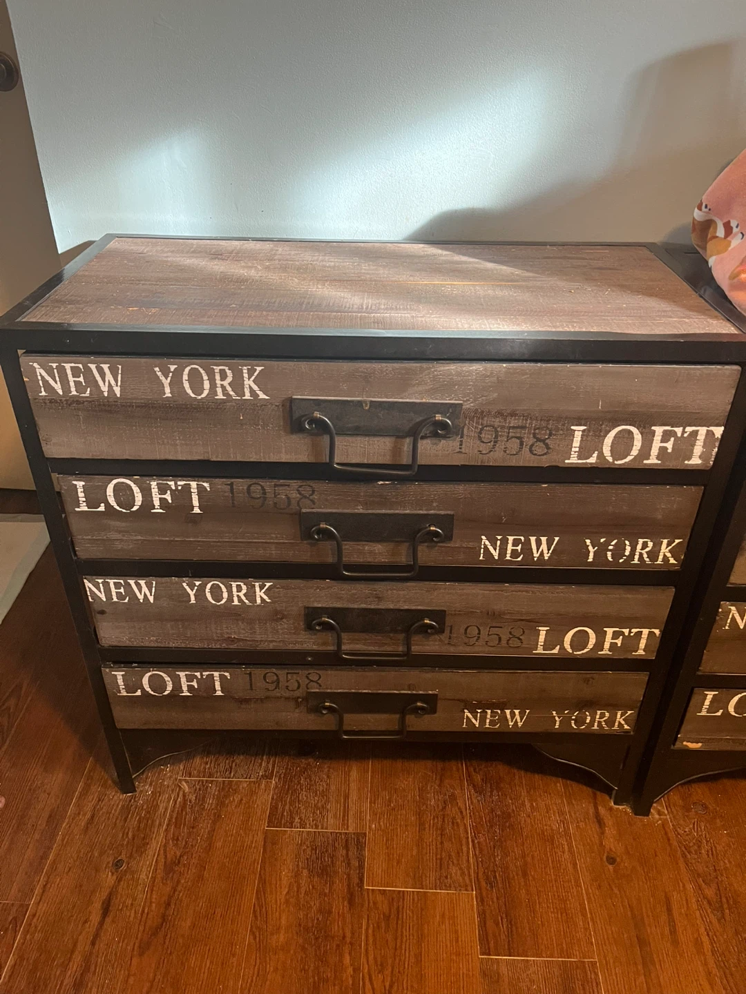 2 Industrial Style 4-Drawer Chests