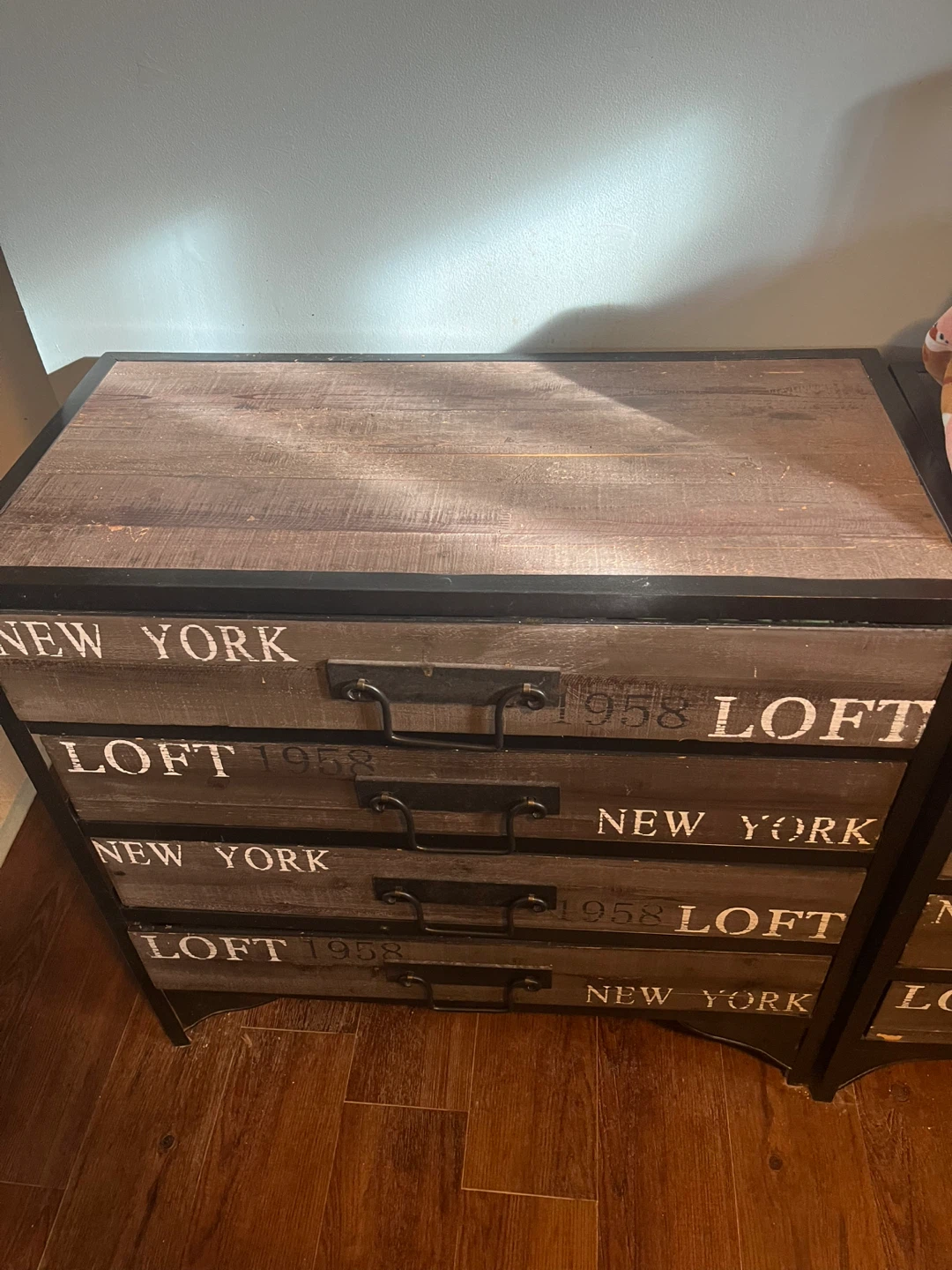 2 Industrial Style 4-Drawer Chests - photo 2