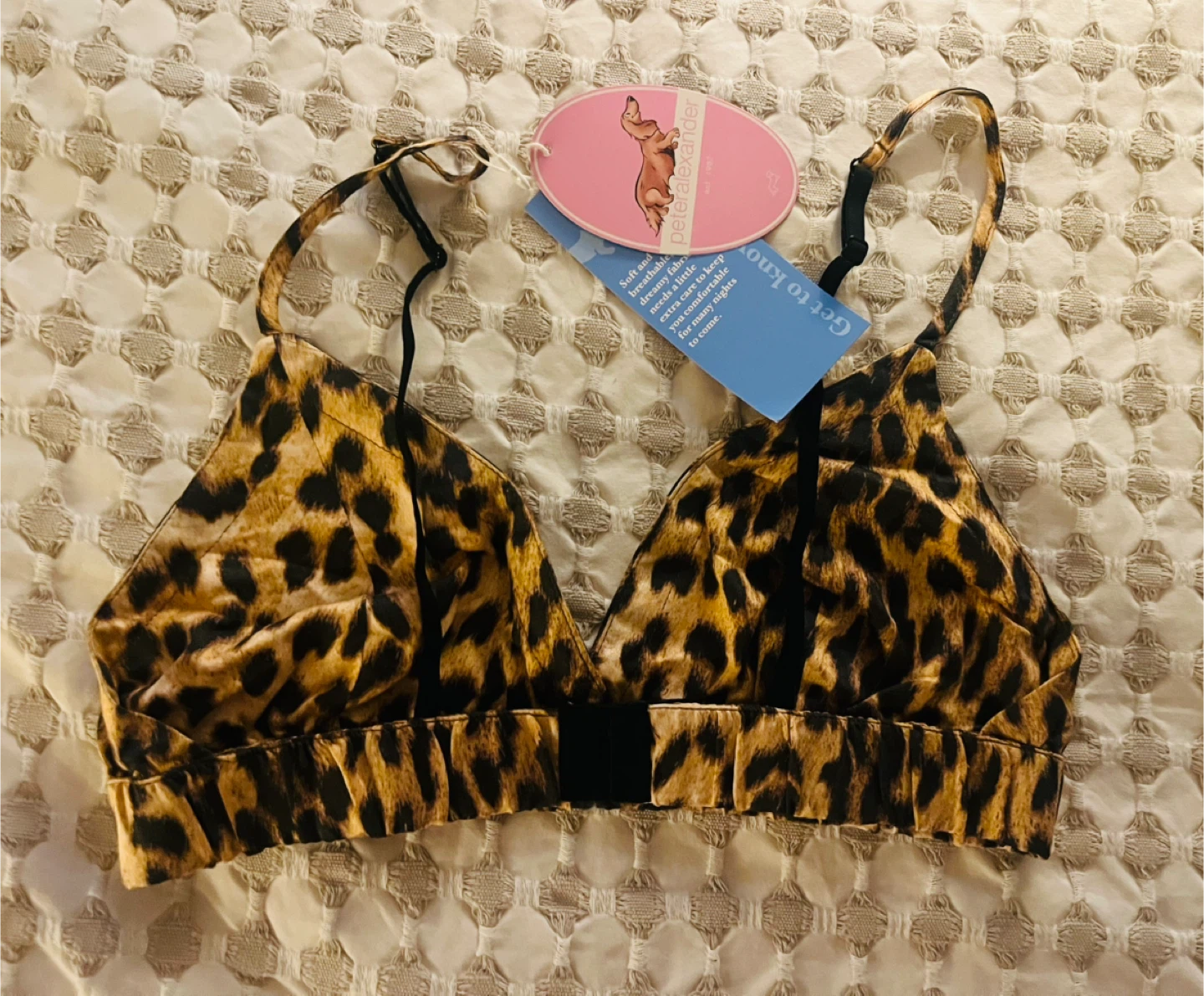 Peter Alexander Leopard Print Bralette Size S - photo 3