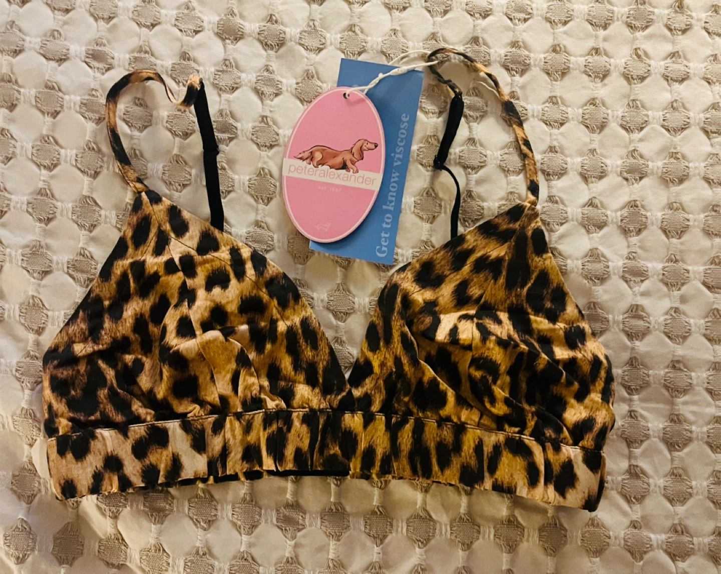 Peter Alexander Leopard Print Bralette Size S