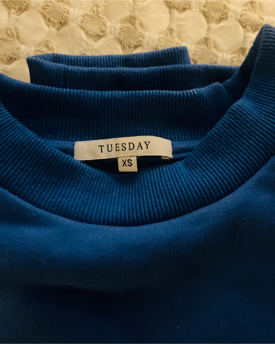 Tuesday Label Blue Crewneck Sweatshirt - Size XS - photo 2