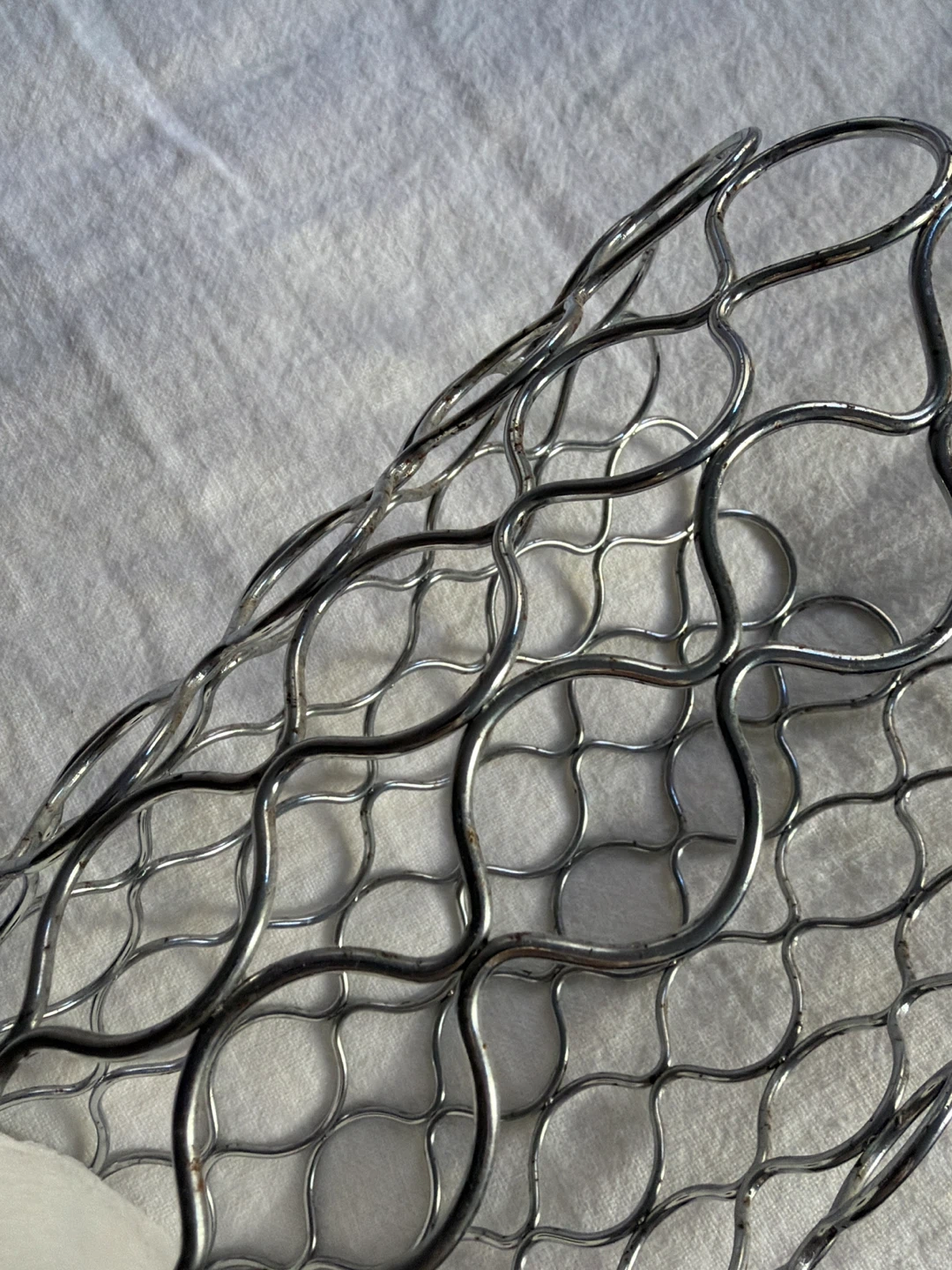 Metal Wire Mesh Toilet Paper Holder Stand - photo 3