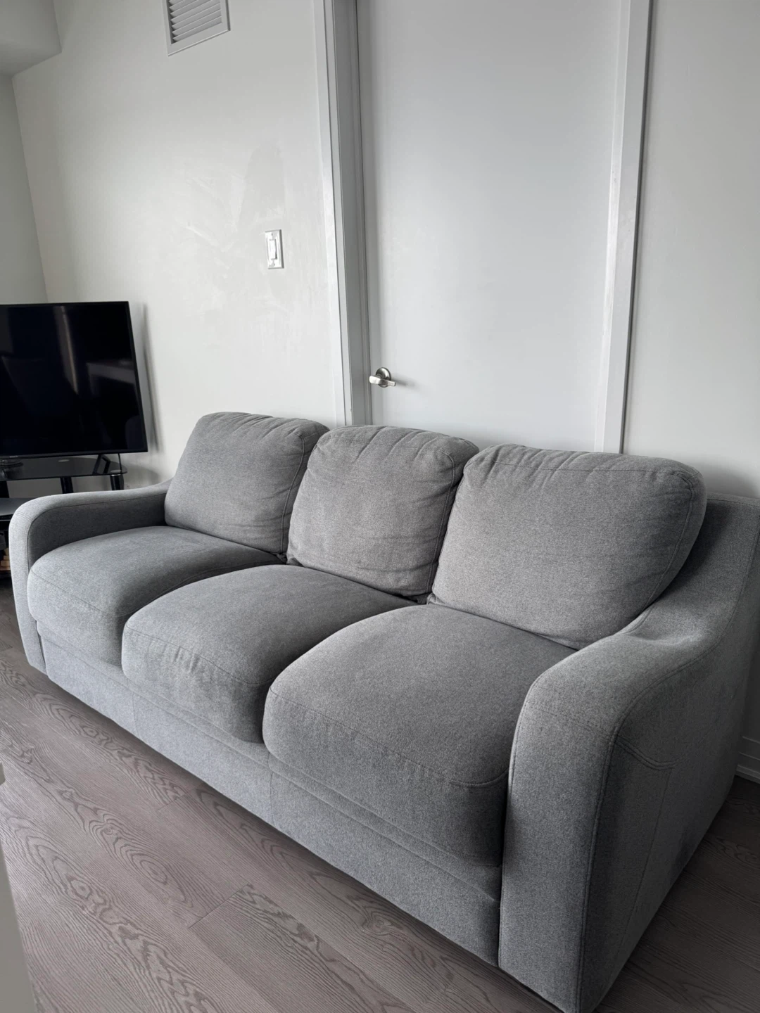 Grey 3-Seater Sofa - photo 2