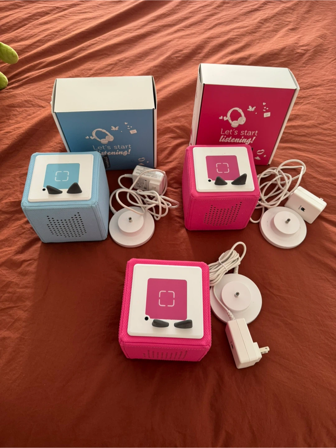 Tonie Boxes for toddlers with Headphones - Pink and Blue