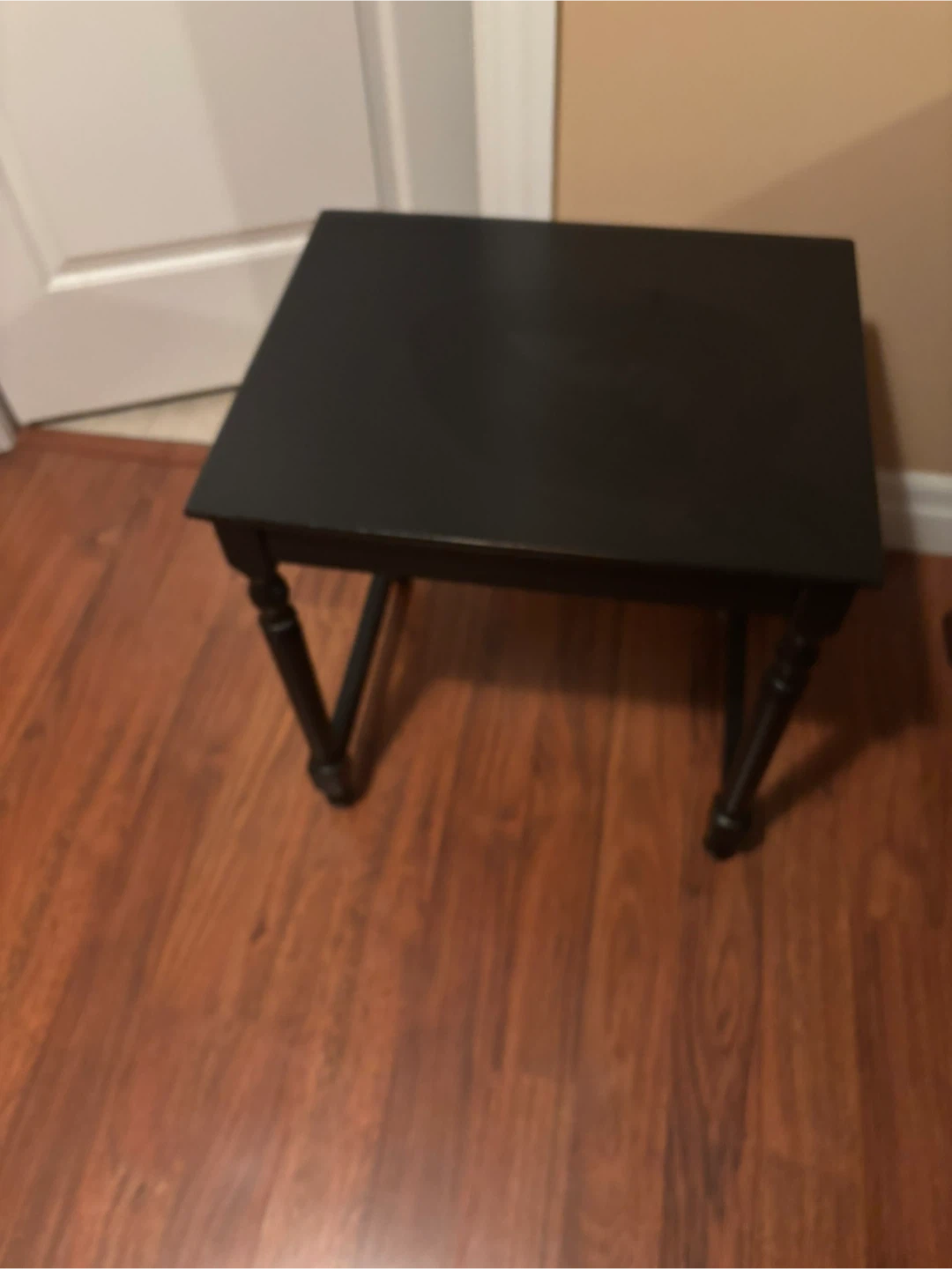 Black Accent Side Table