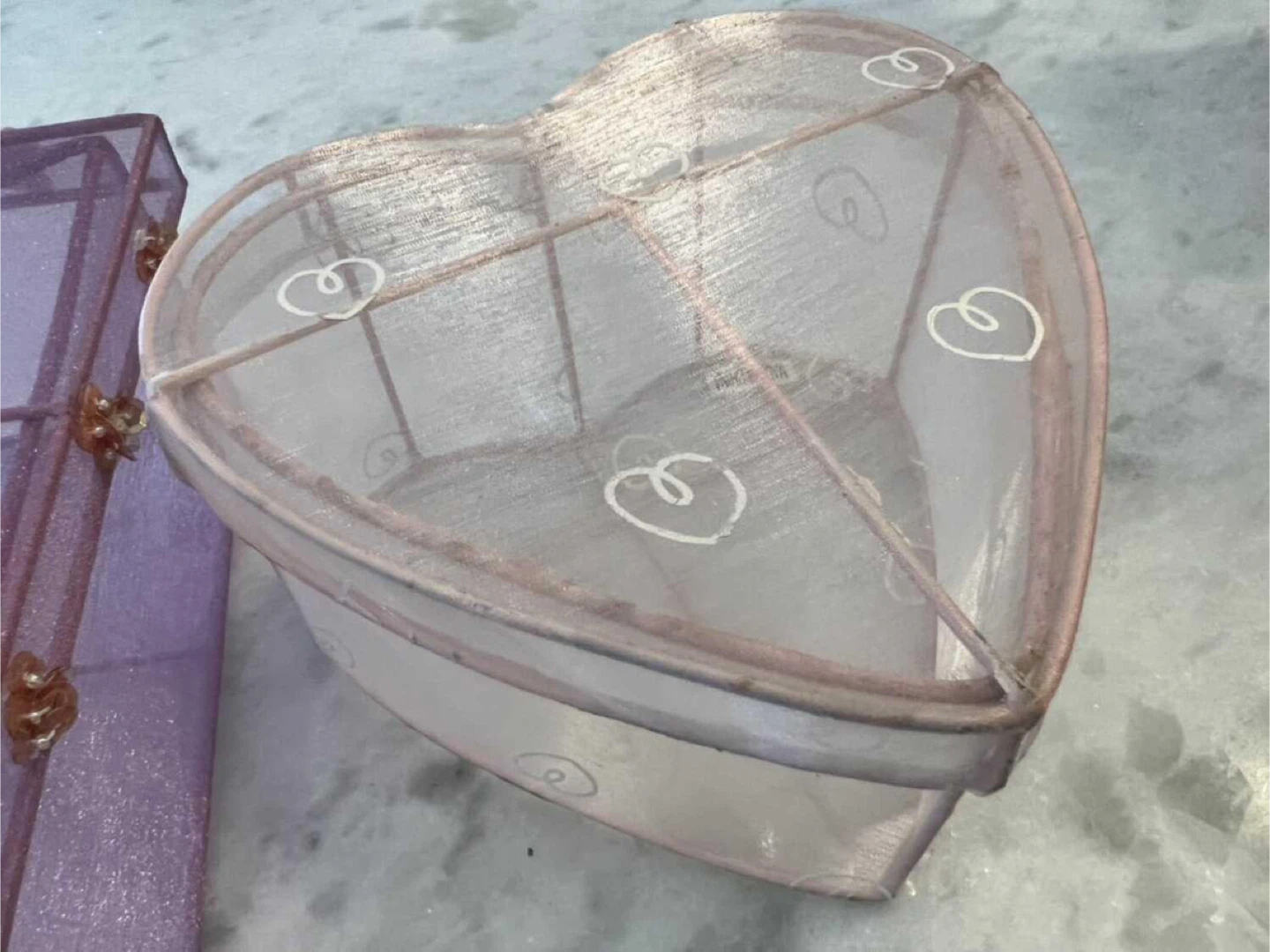 Decorative Mesh Storage Boxes - Square & Heart Shaped - photo 2