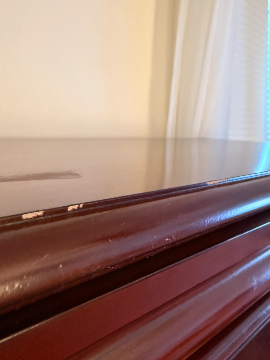 Dark Cherry Wood 5-Drawer Dresser - photo 2