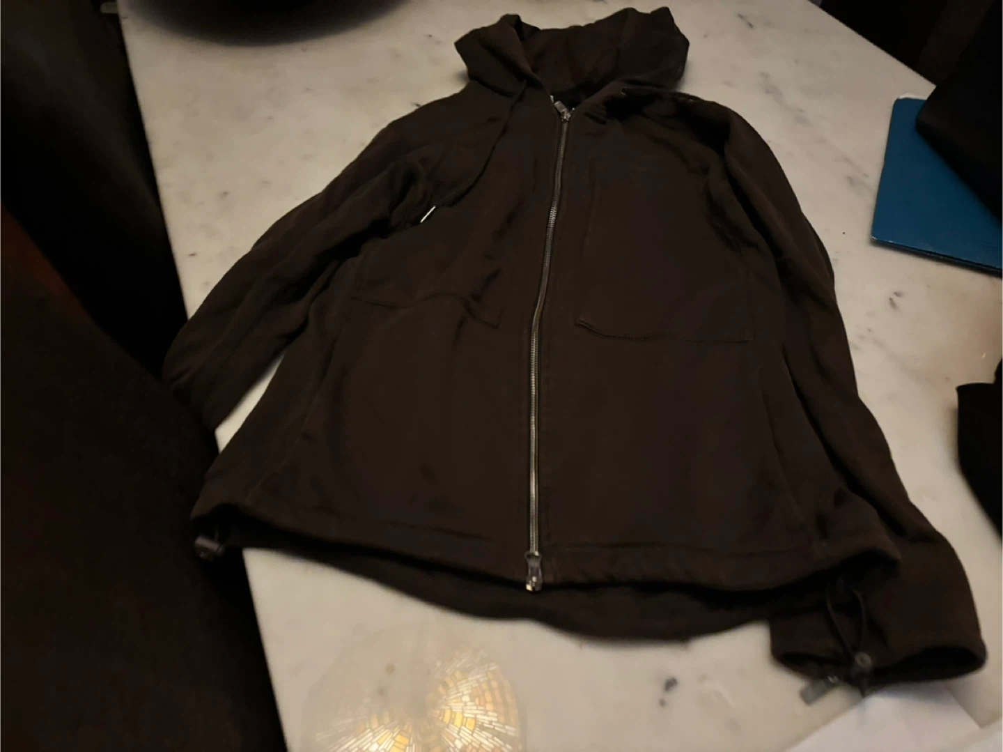 Y3 Brown Full Zip Hoodie size S - photo 4