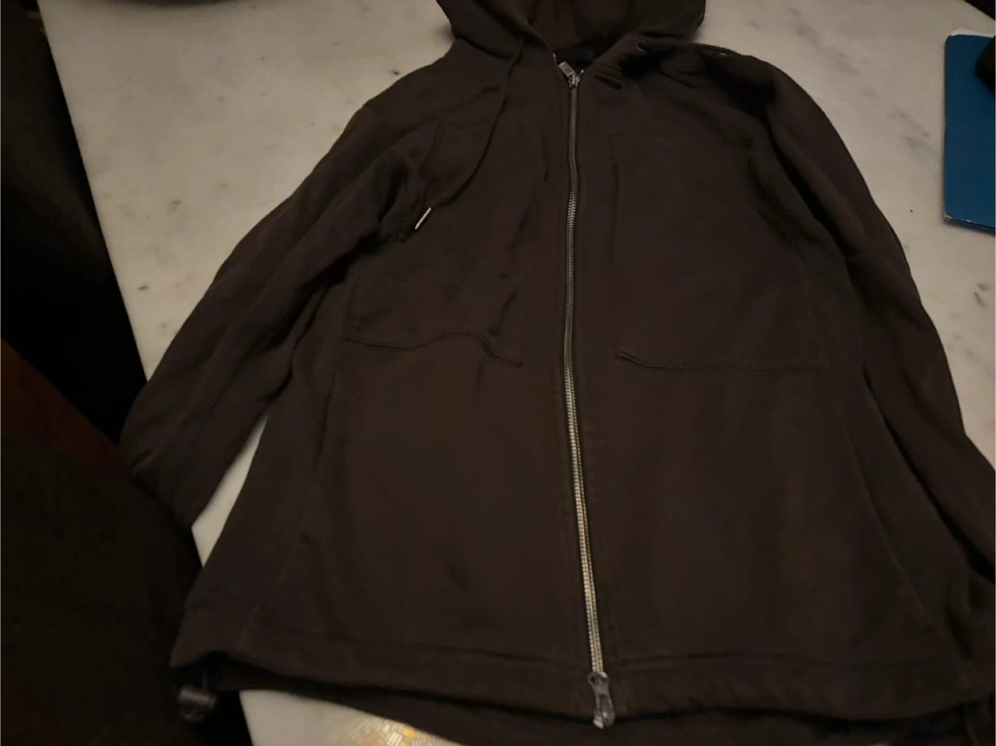 Y3 Brown Full Zip Hoodie size S - photo 5