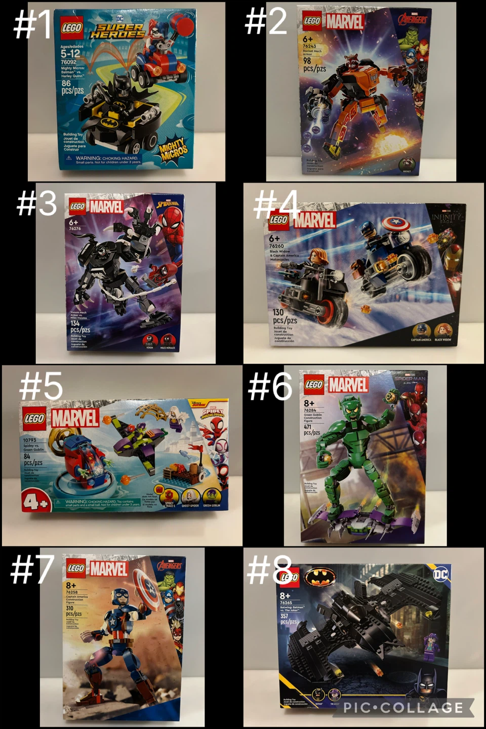 New Lego Marvel & DC Superhero Sets - Prices in description