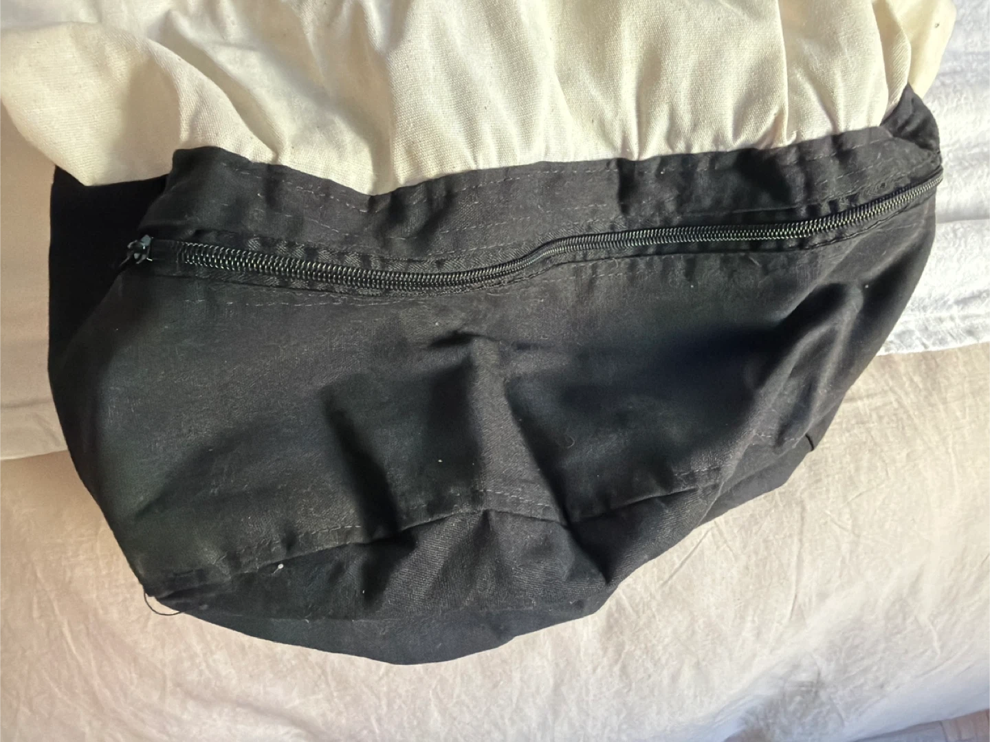 Canvas Laundry Bag with Zippered Pouch - photo 2