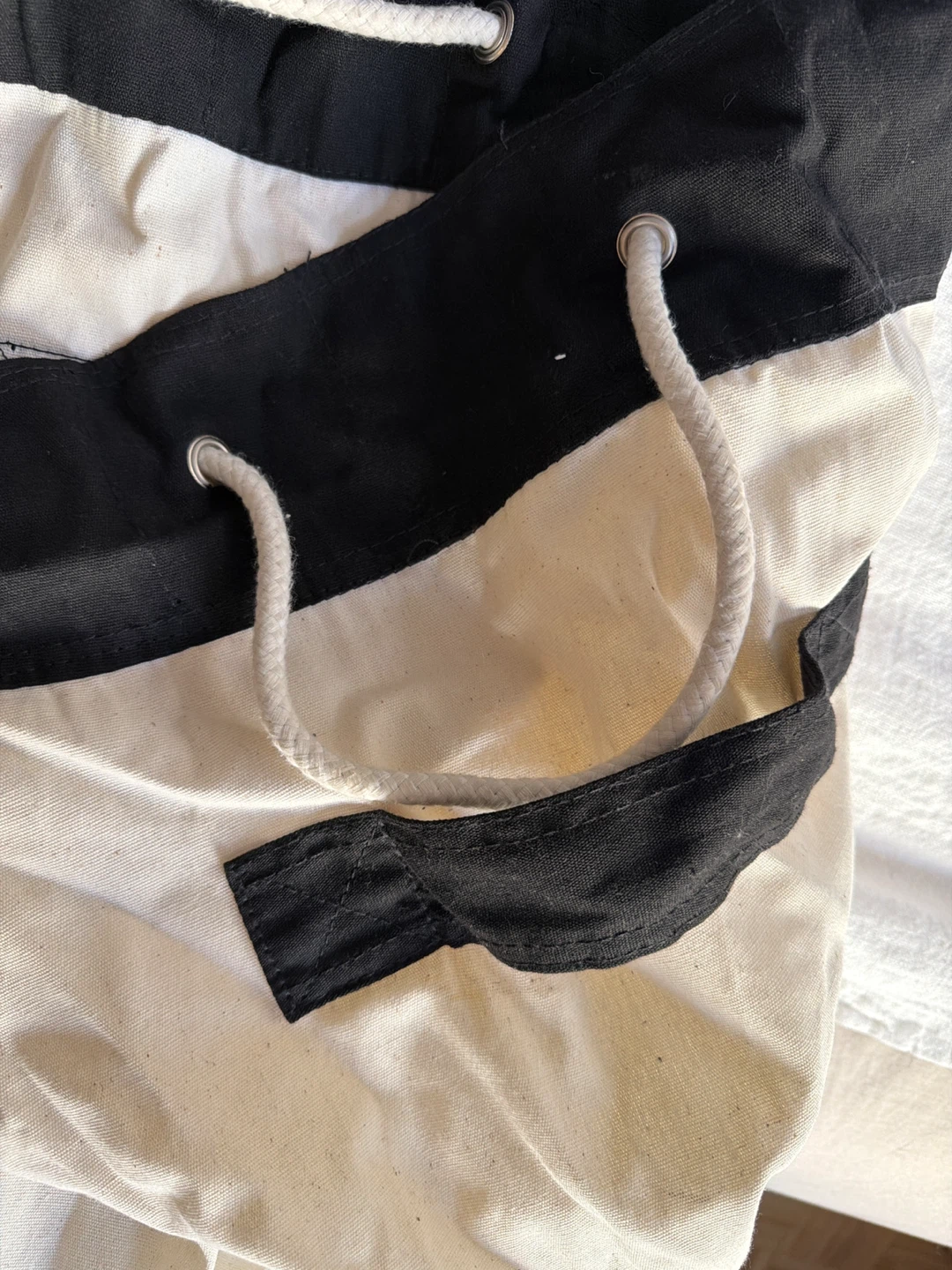 Canvas Laundry Bag with Zippered Pouch - photo 3