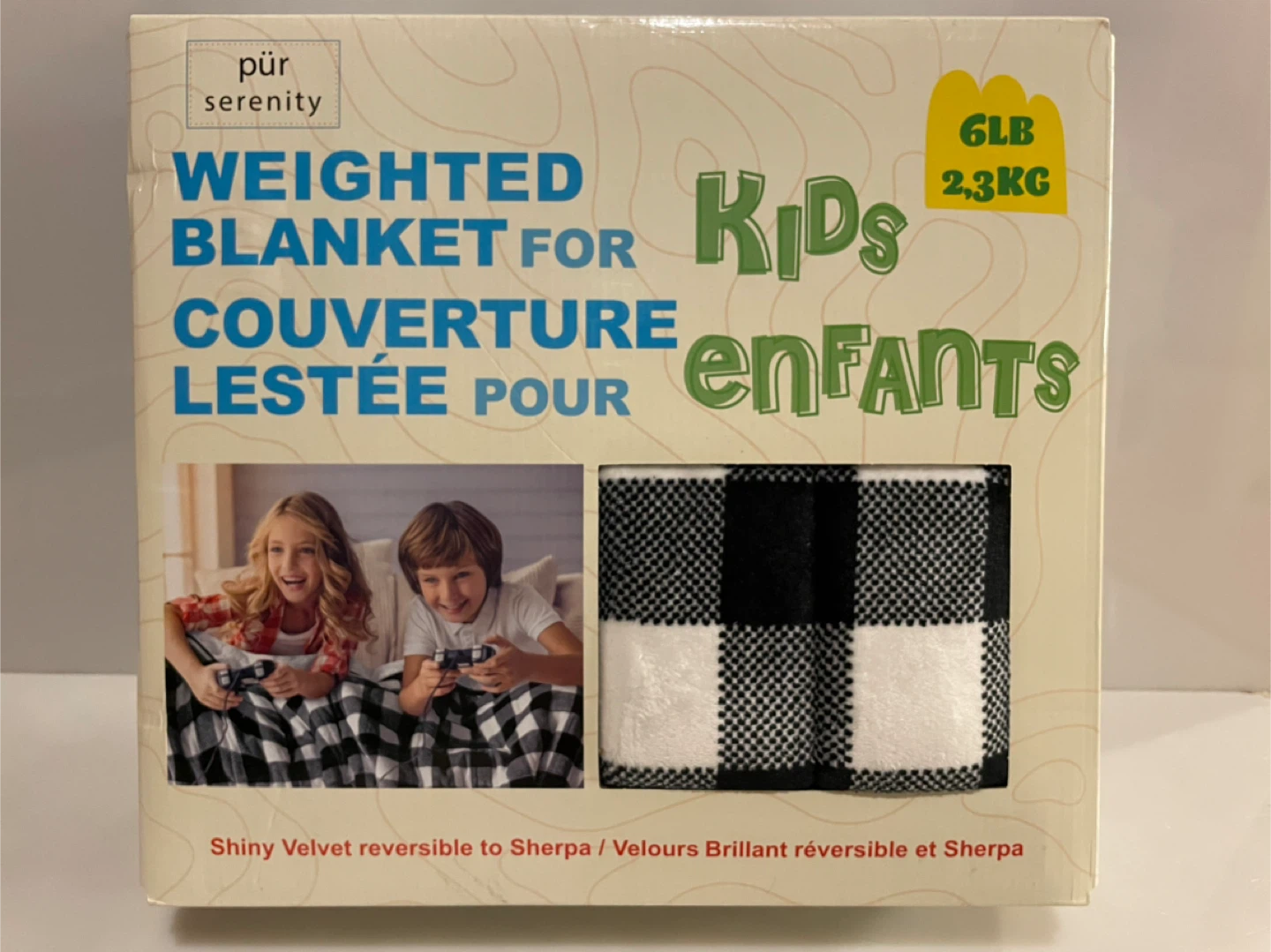 New Weighted Blanket for Kids 6lb - 60" x 40" - NIB