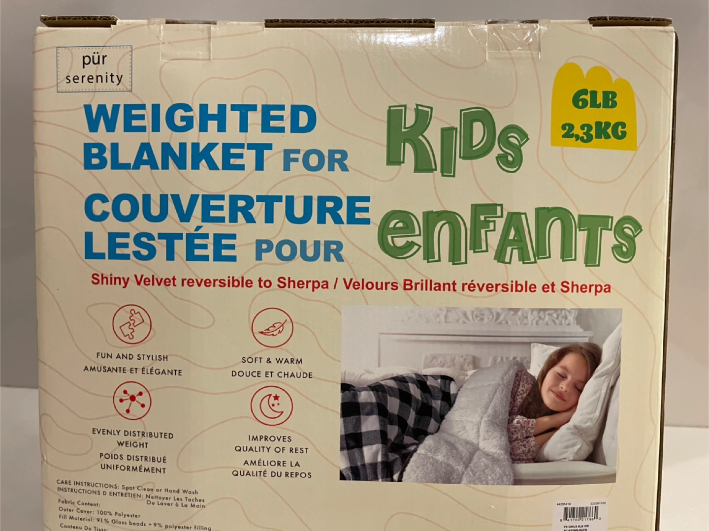 New Weighted Blanket for Kids 6lb - 60" x 40" - NIB - photo 2