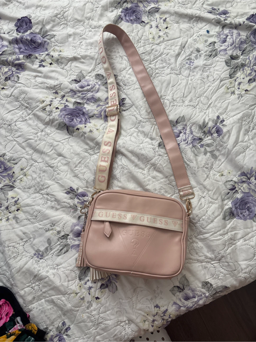 Guess Pink Crossbody Bag with Tassels - photo 2