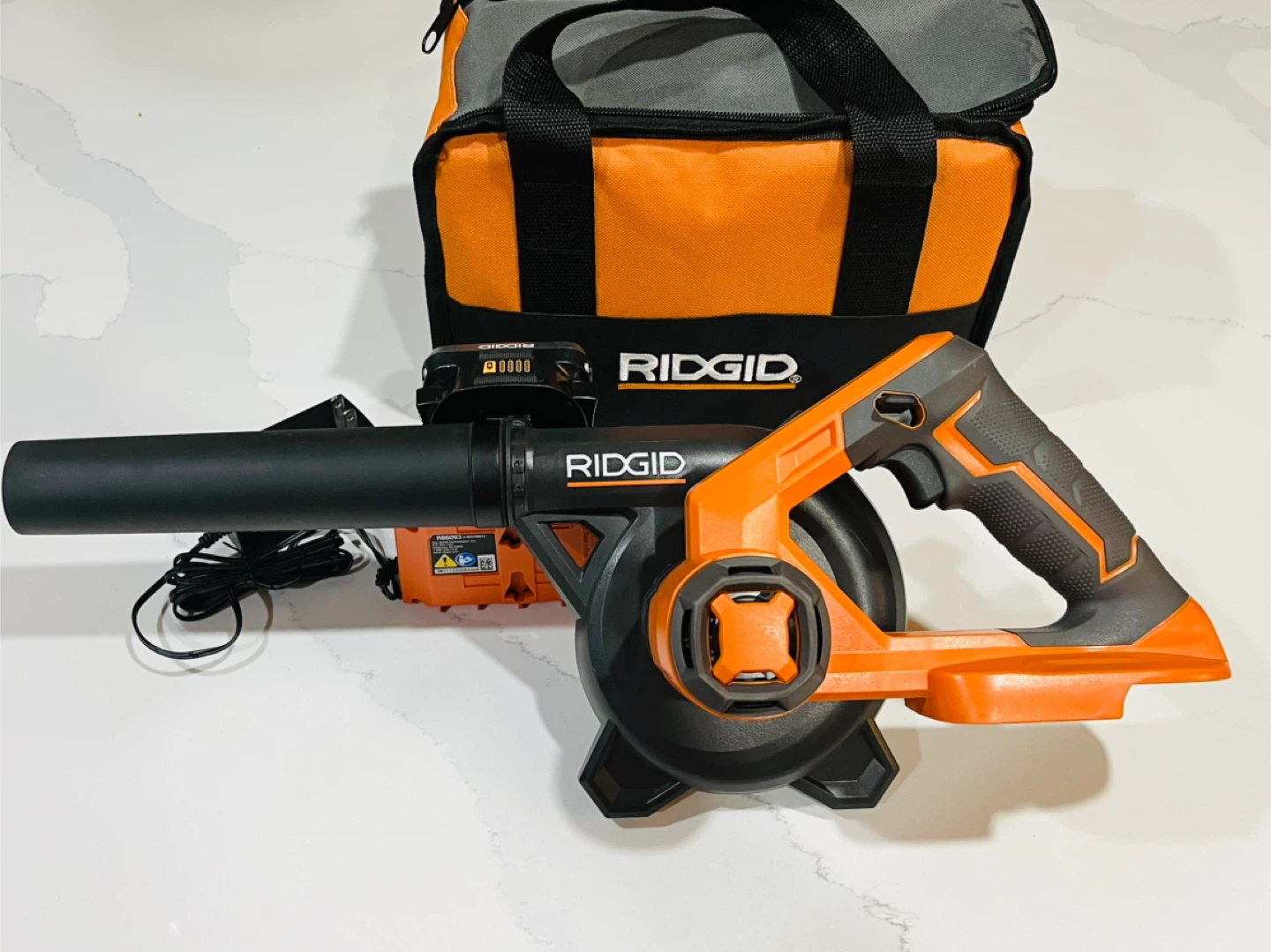RIDGID Cordless Blower with Bag