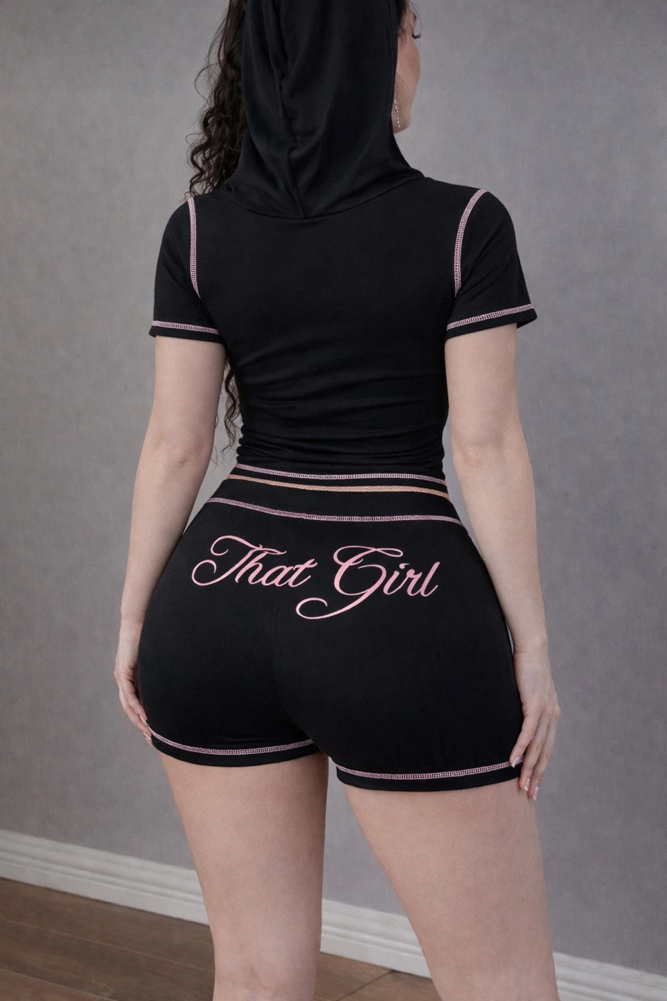 Black "That Girl" Tracksuit Set - photo 2