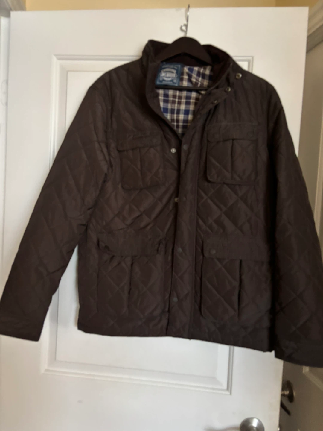 Cambridge Dry Goods Brown Quilted Coat size M - photo 3