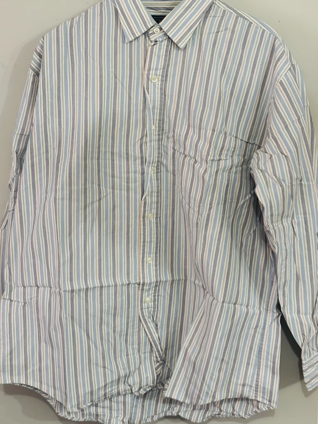 Chaps Ralph Lauren Striped Button-Up Shirt Size 16 1/2