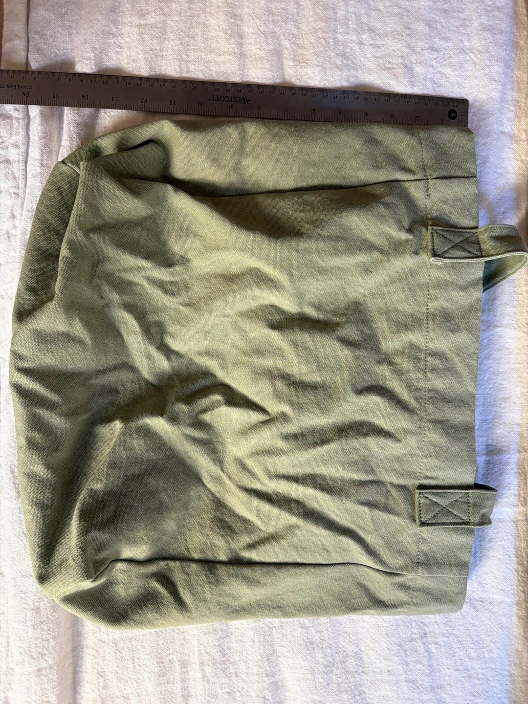 Supercircle / Parachute Canvas Tote Bag - Olive Green - photo 2