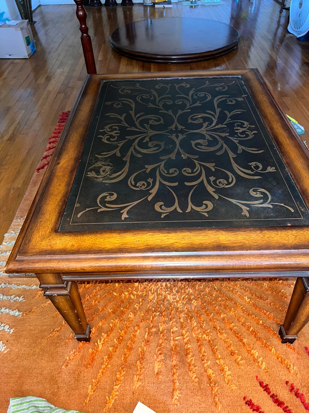 Ornate Wood Coffee Table