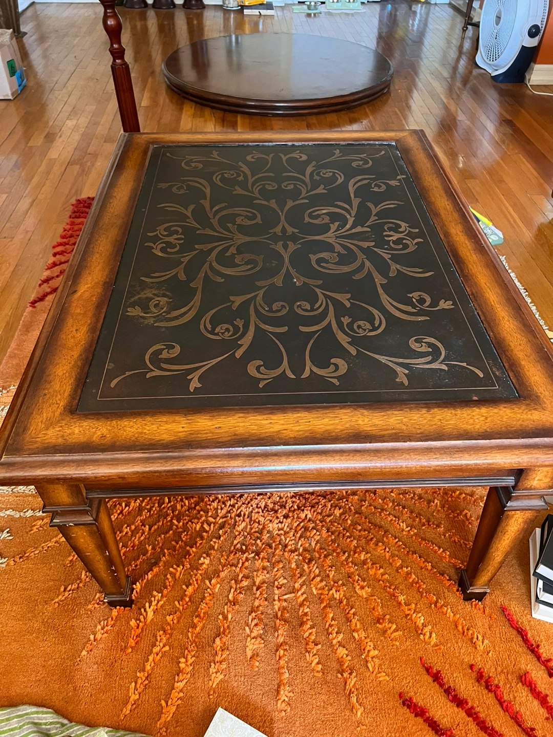 Ornate Wood Coffee Table - photo 2