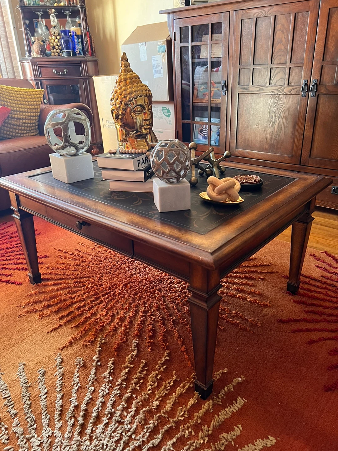 Ornate Wood Coffee Table - photo 4
