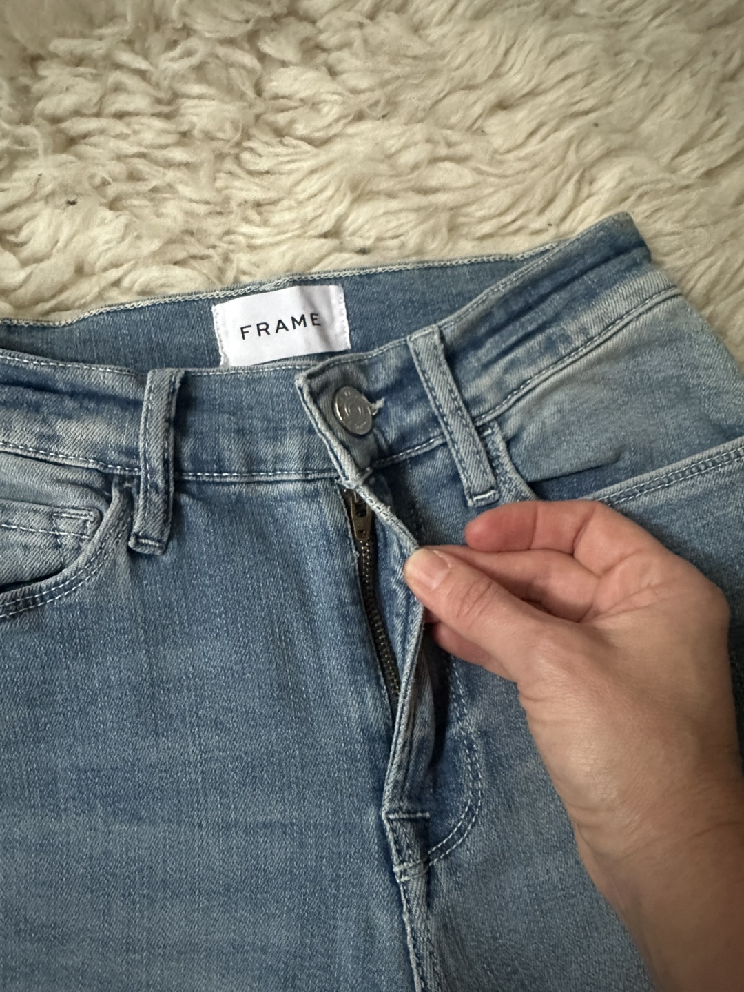 Frame Le Palazzo Crop Denim Jeans Size 26 Retails $300+! - photo 5