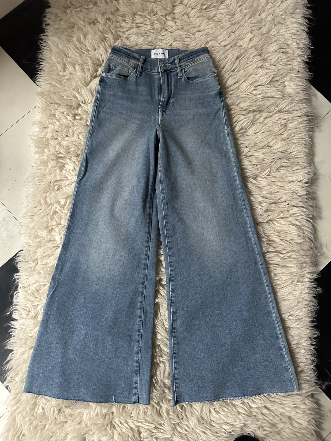 Frame Le Palazzo Crop Denim Jeans Size 26 Retails $300+! - photo 4