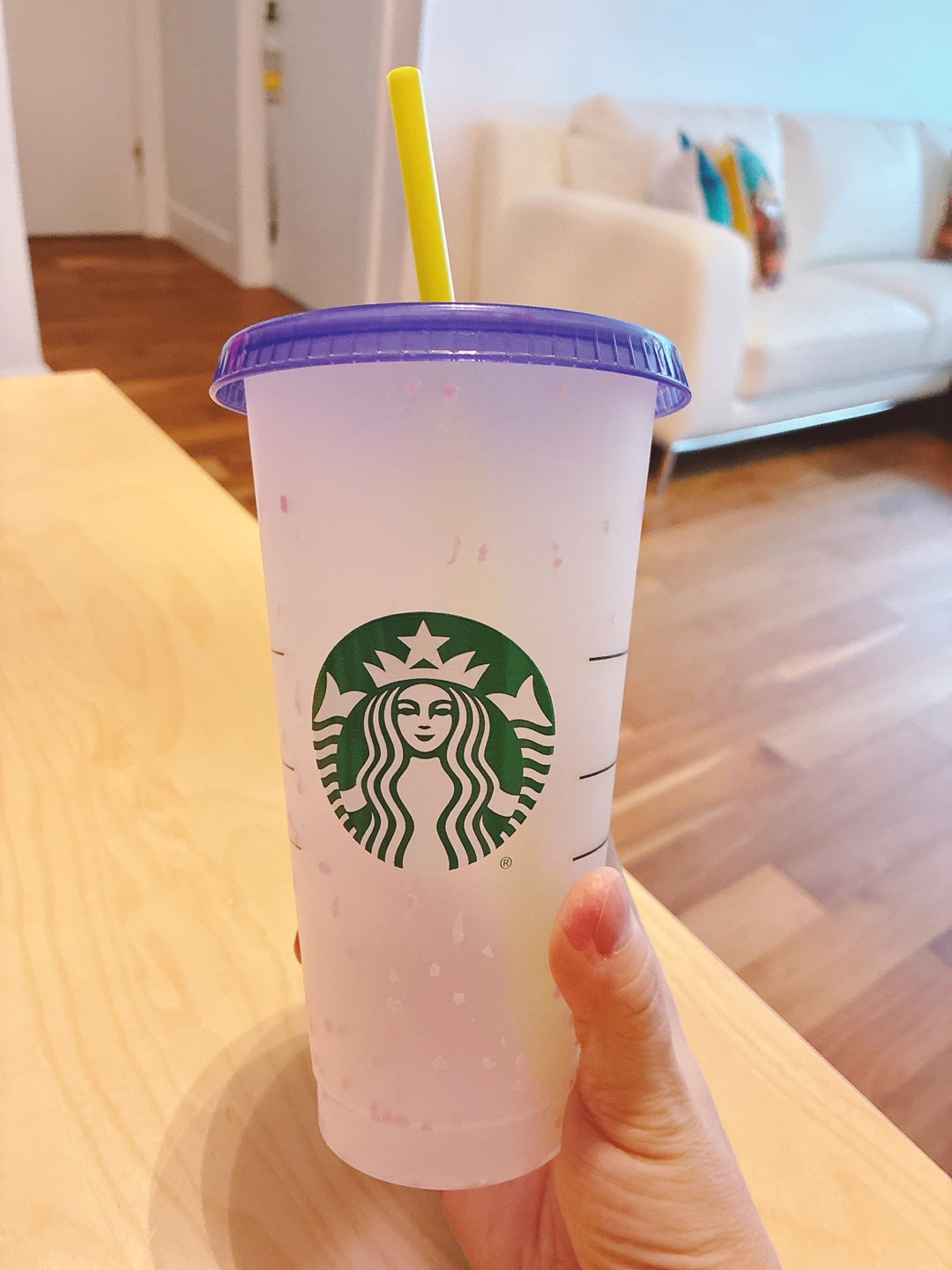 Starbucks Color-Changing Tumbler Cup with Lid and Straw