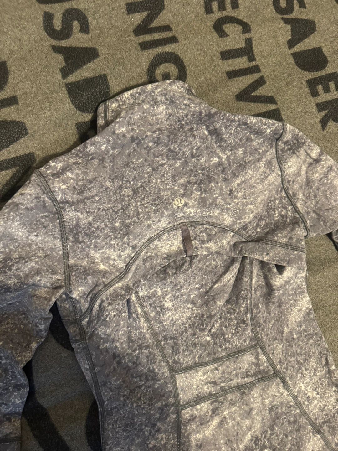 Lululemon Grey Marble Print Zip-Up Jacket Size XS - photo 3
