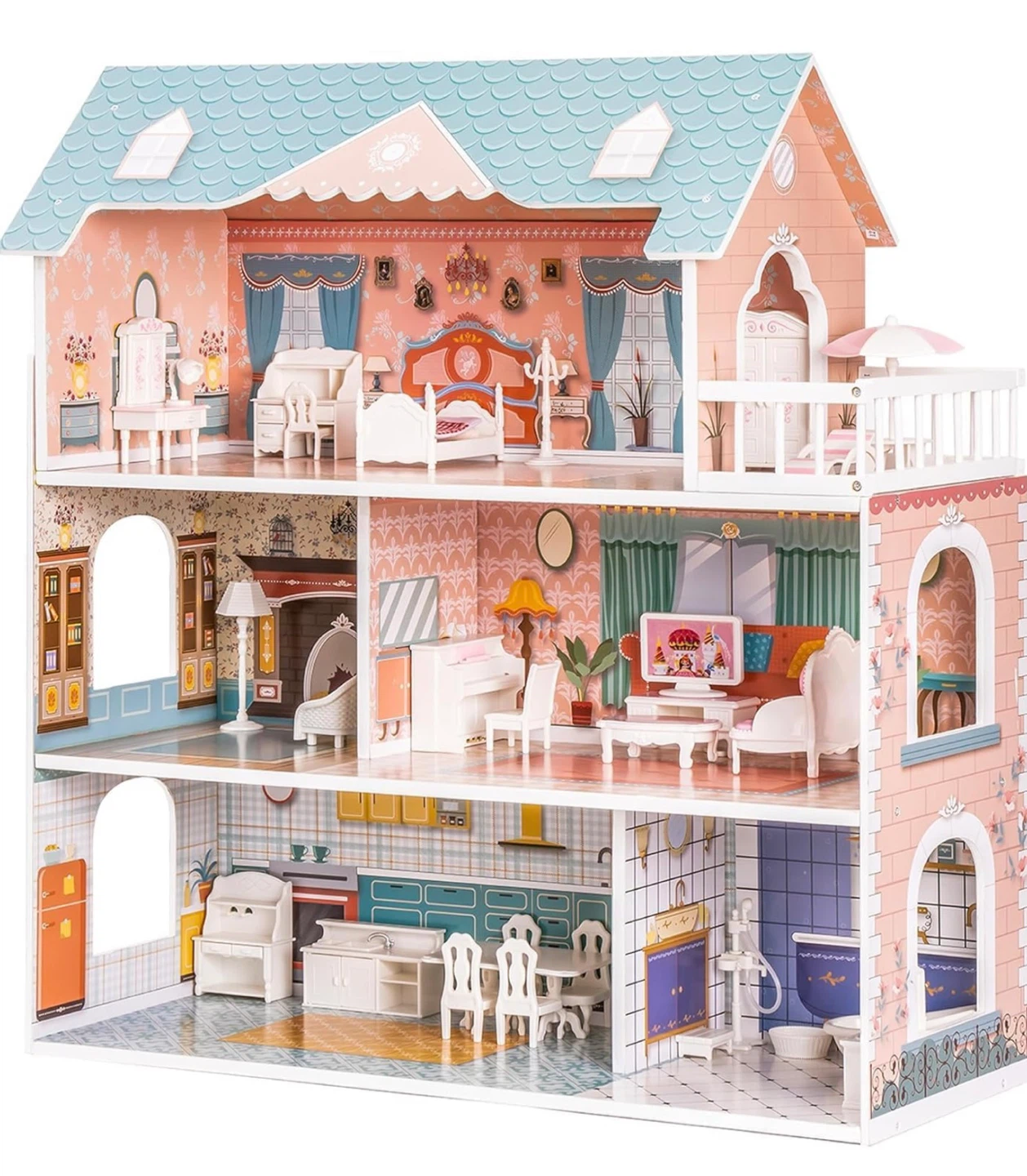 Dollhouse with Furniture and Accessories