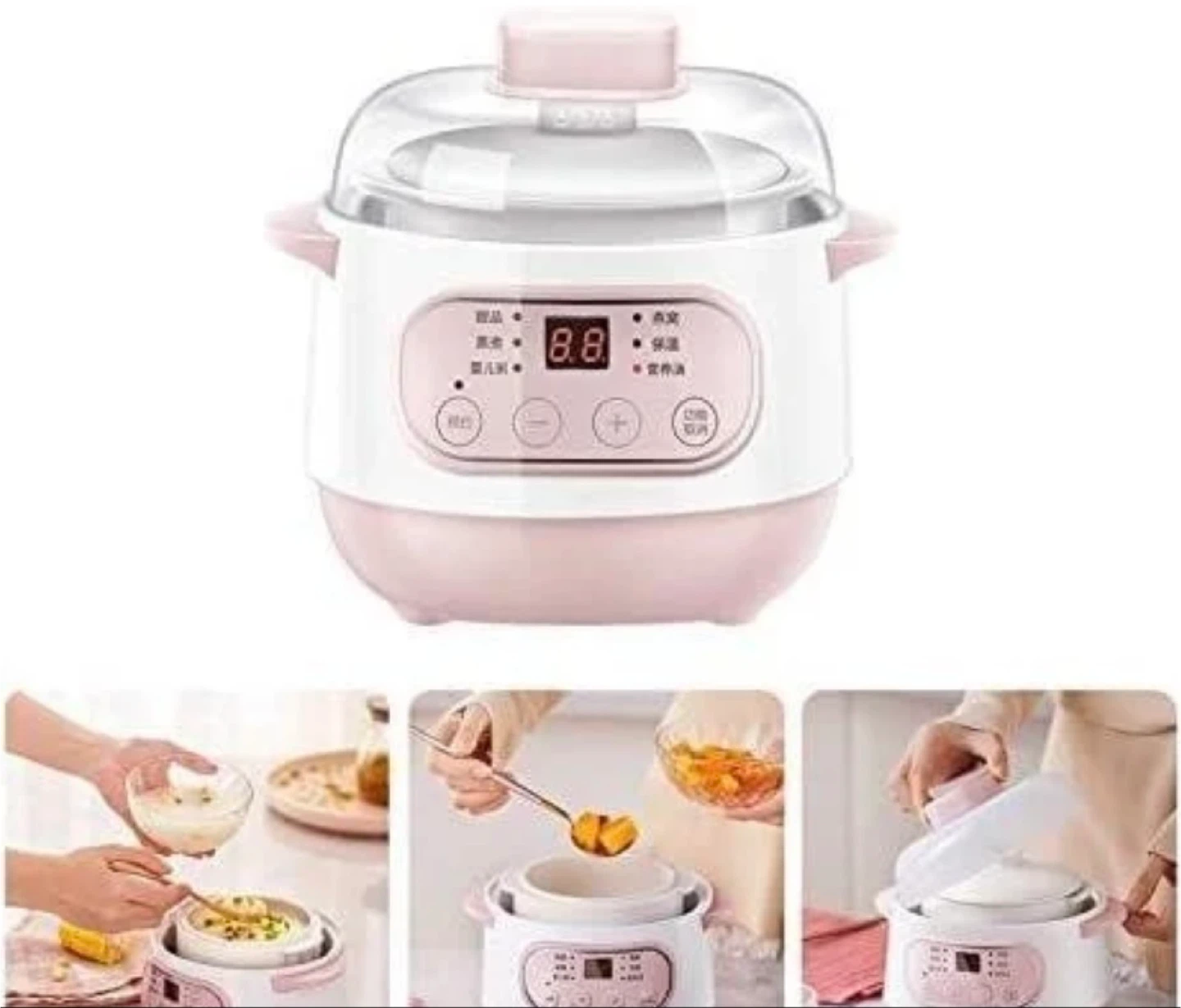 Intelligent Electric Slow Cooker Ceramics Water Stew Pot - photo 3