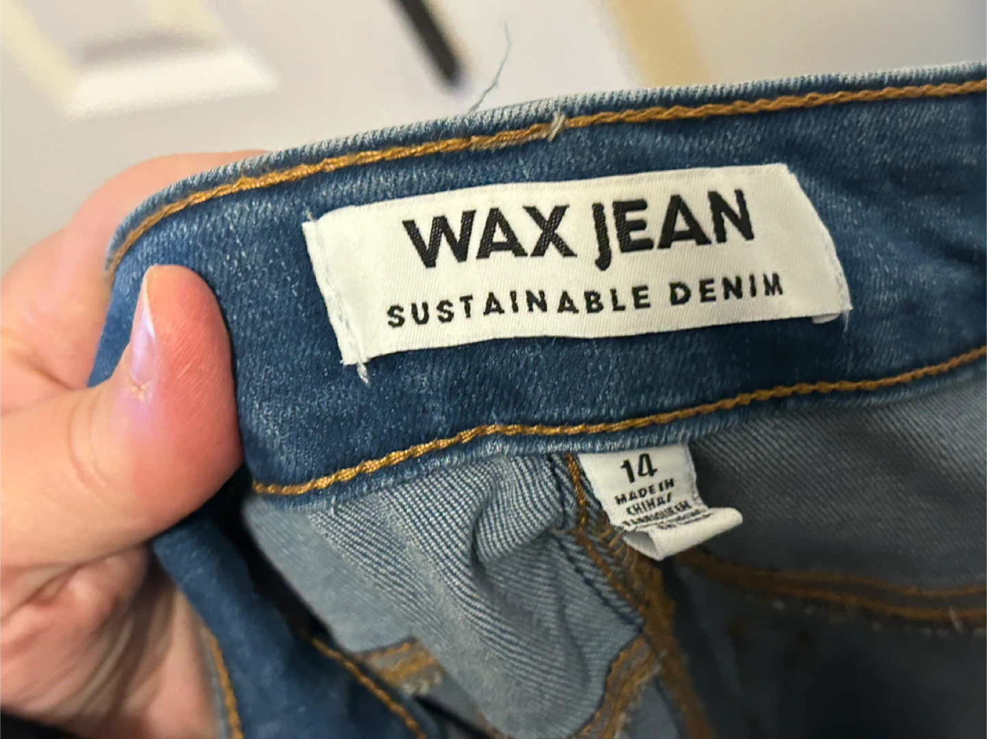 Wax Jean Women's Blue Denim Jeans Size 14 - photo 3