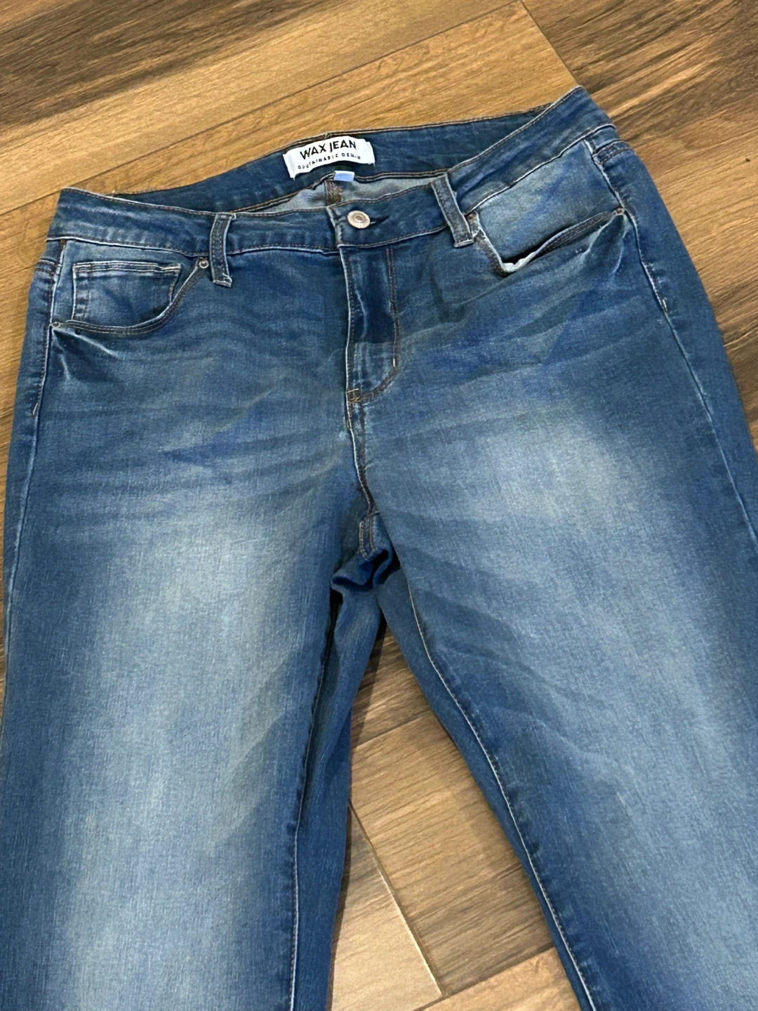 Wax Jean Women's Blue Denim Jeans Size 14 - photo 2