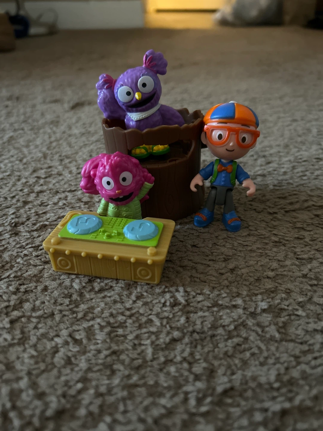 Blippi and Muppet Figures with DJ Booth Toy Set