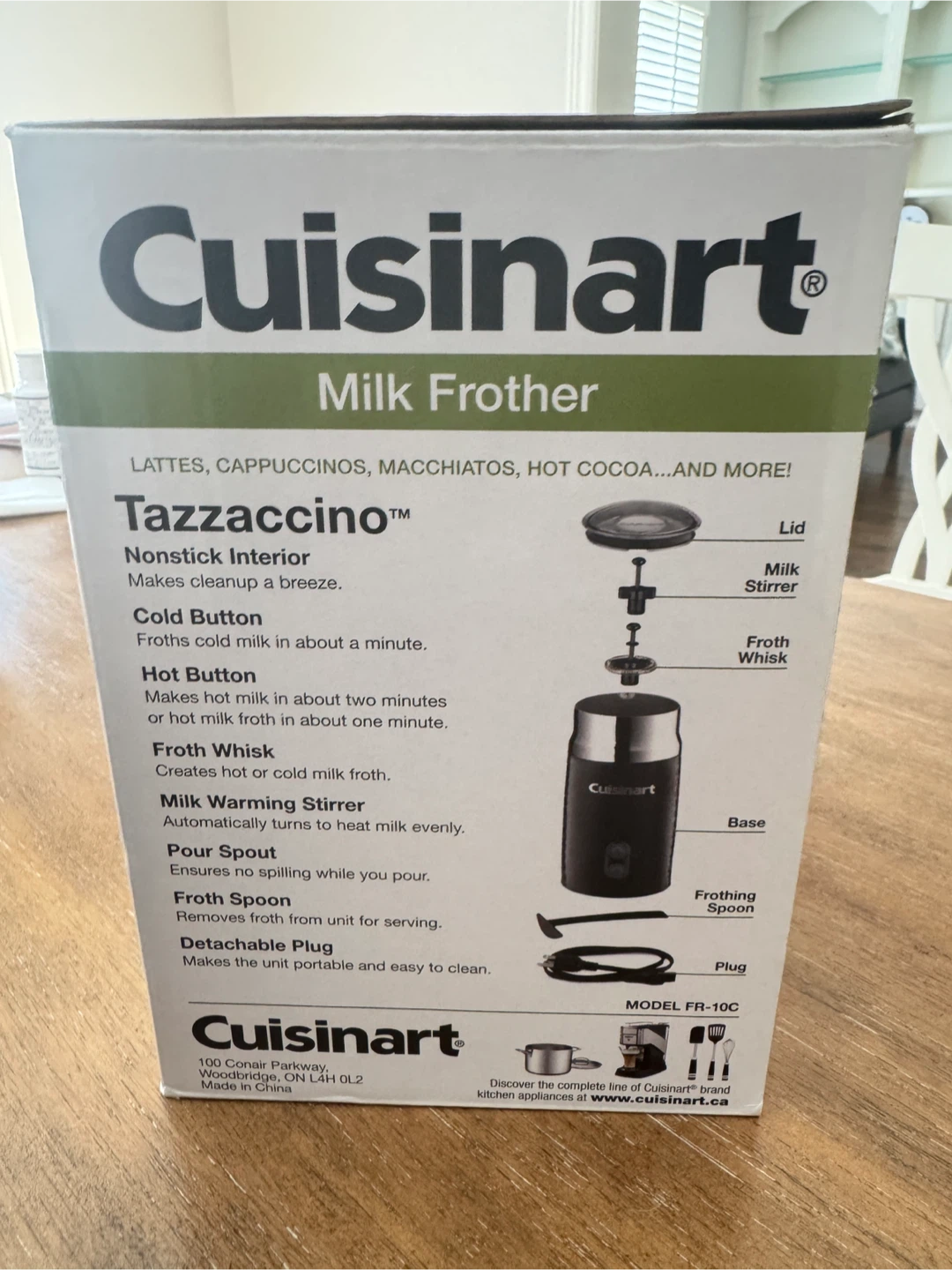 Cuisinart Tazzaccino Milk Frother FR-10C - photo 5